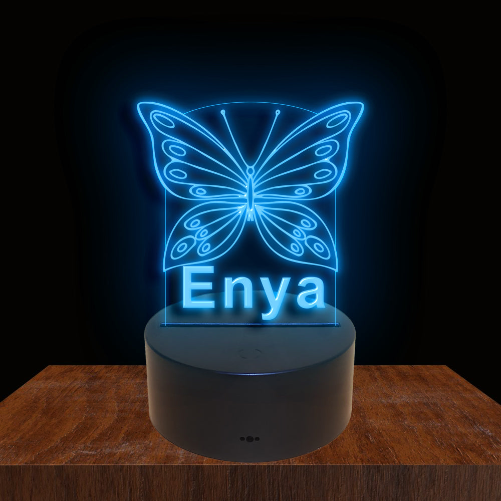 275019 Butterfly Personalized Custom Neon Sign Night Light Home Decor Bedroom Child Baby Room Display 16 Color By Remote