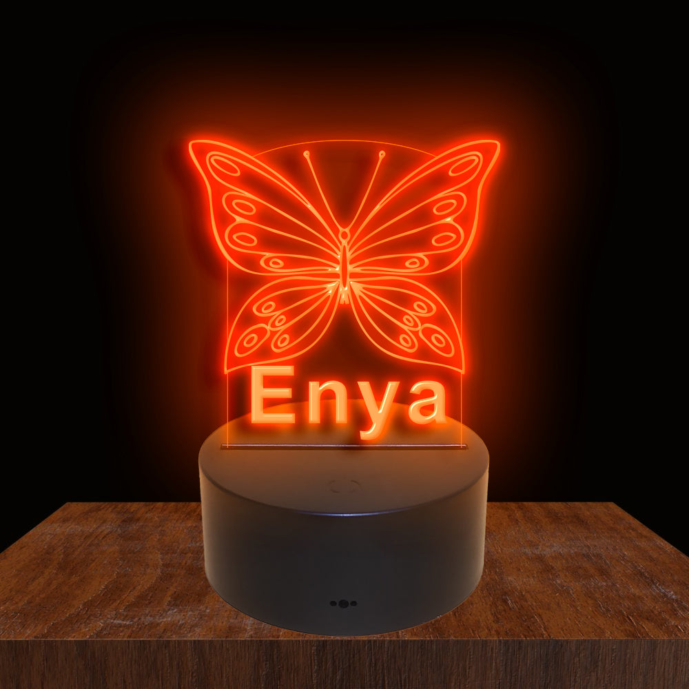 275019 Butterfly Personalized Custom Neon Sign Night Light Home Decor Bedroom Child Baby Room Display 16 Color By Remote