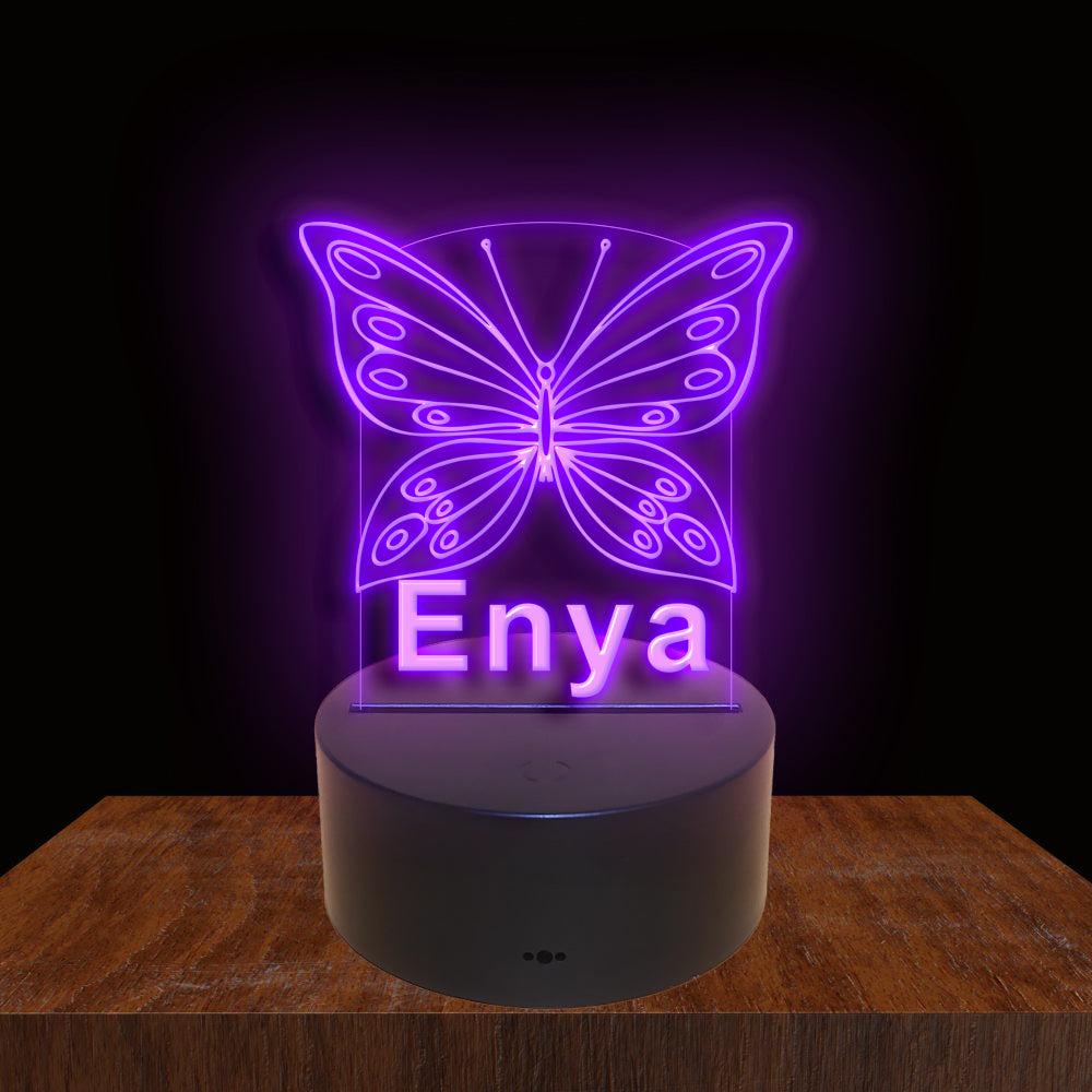 275019 Butterfly Personalized Custom Neon Sign Night Light Home Decor Bedroom Child Baby Room Display 16 Color By Remote
