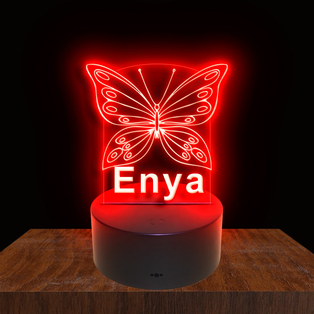 275019 Butterfly Personalized Custom Neon Sign Night Light Home Decor Bedroom Child Baby Room Display 16 Color By Remote