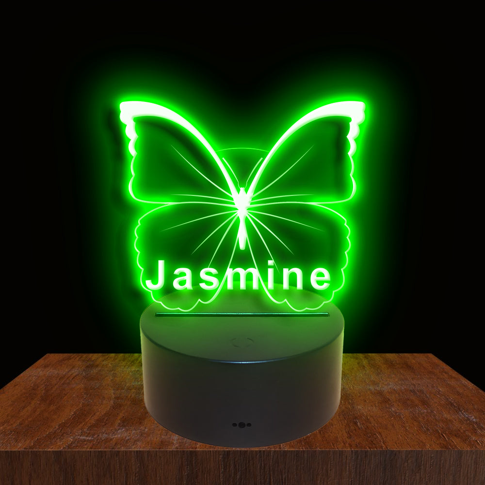 275020 Butterfly Personalized Custom Neon Sign Night Light Home Decor Bedroom Child Baby Room Display 16 Color By Remote