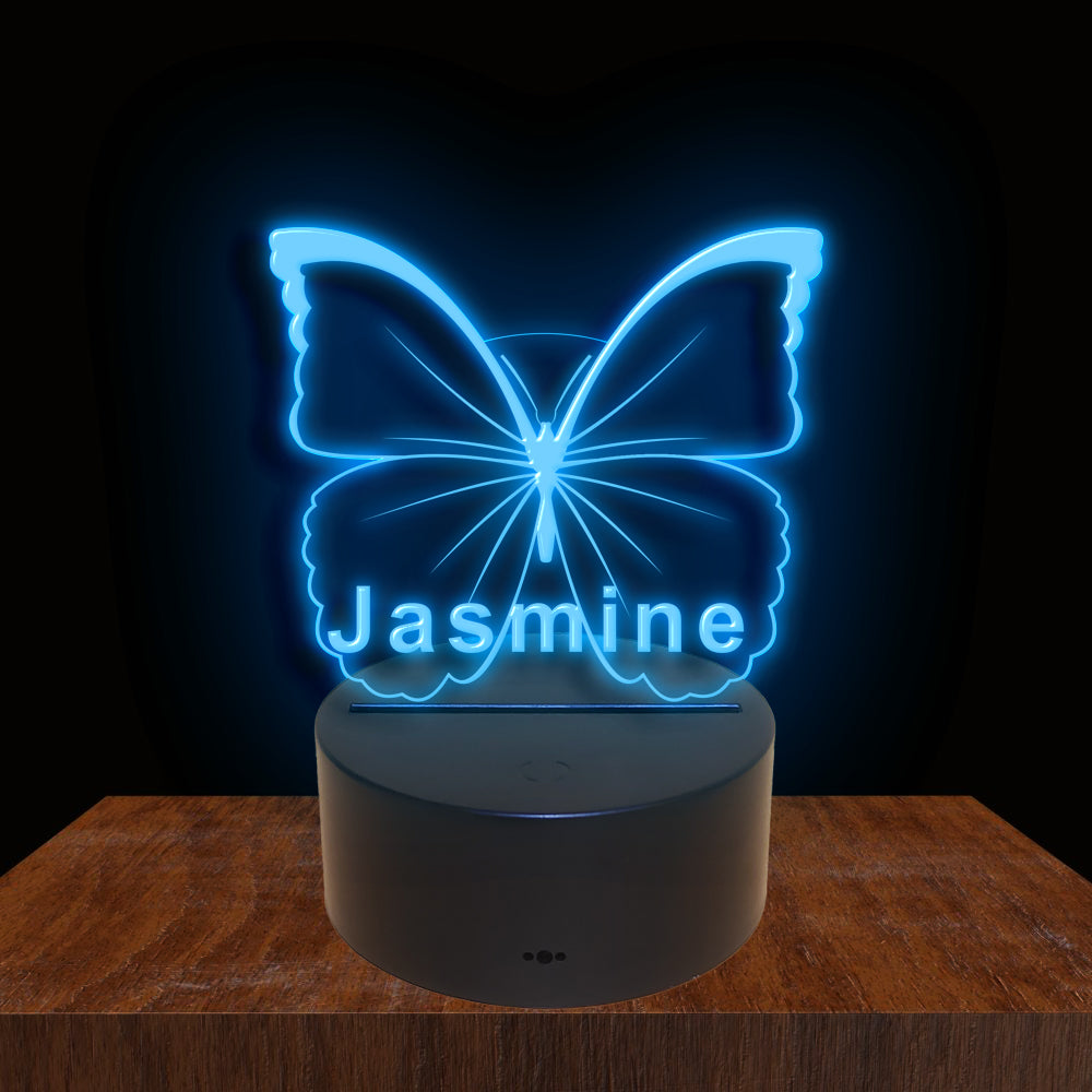 275020 Butterfly Personalized Custom Neon Sign Night Light Home Decor Bedroom Child Baby Room Display 16 Color By Remote