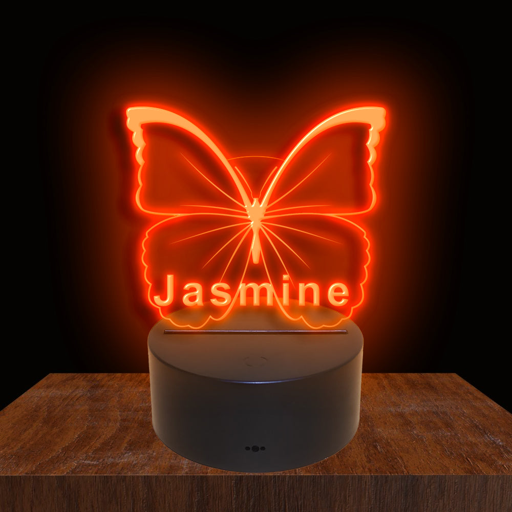 275020 Butterfly Personalized Custom Neon Sign Night Light Home Decor Bedroom Child Baby Room Display 16 Color By Remote