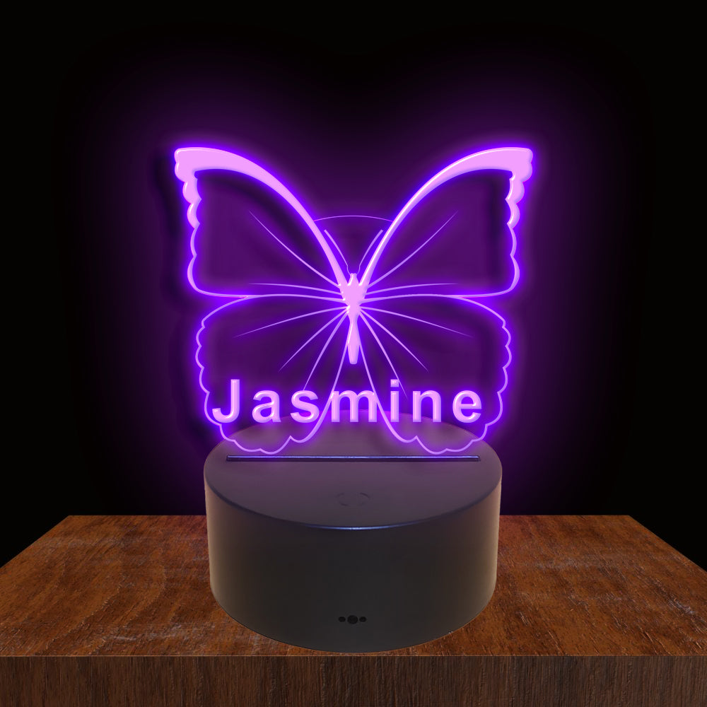 275020 Butterfly Personalized Custom Neon Sign Night Light Home Decor Bedroom Child Baby Room Display 16 Color By Remote