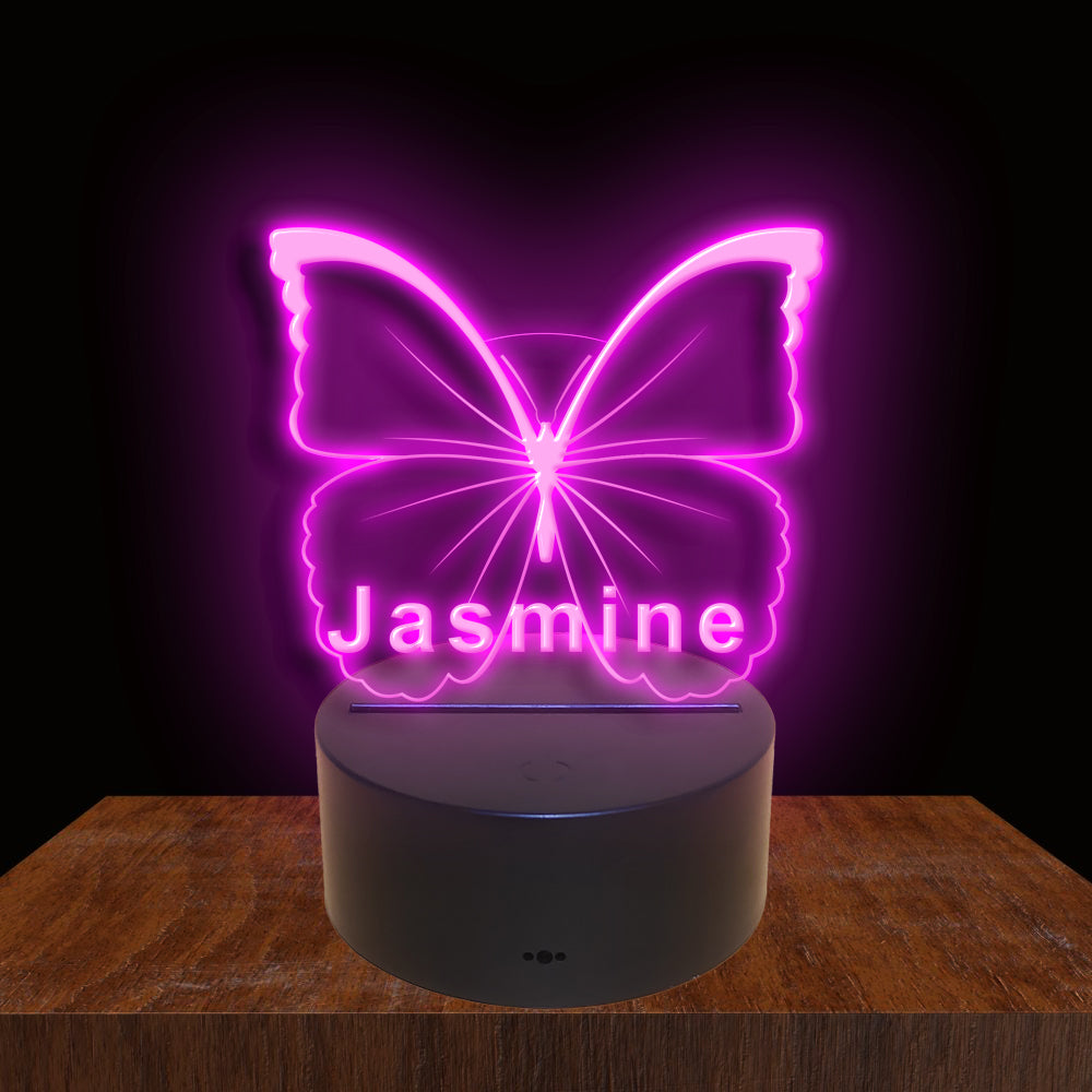 275020 Butterfly Personalized Custom Neon Sign Night Light Home Decor Bedroom Child Baby Room Display 16 Color By Remote