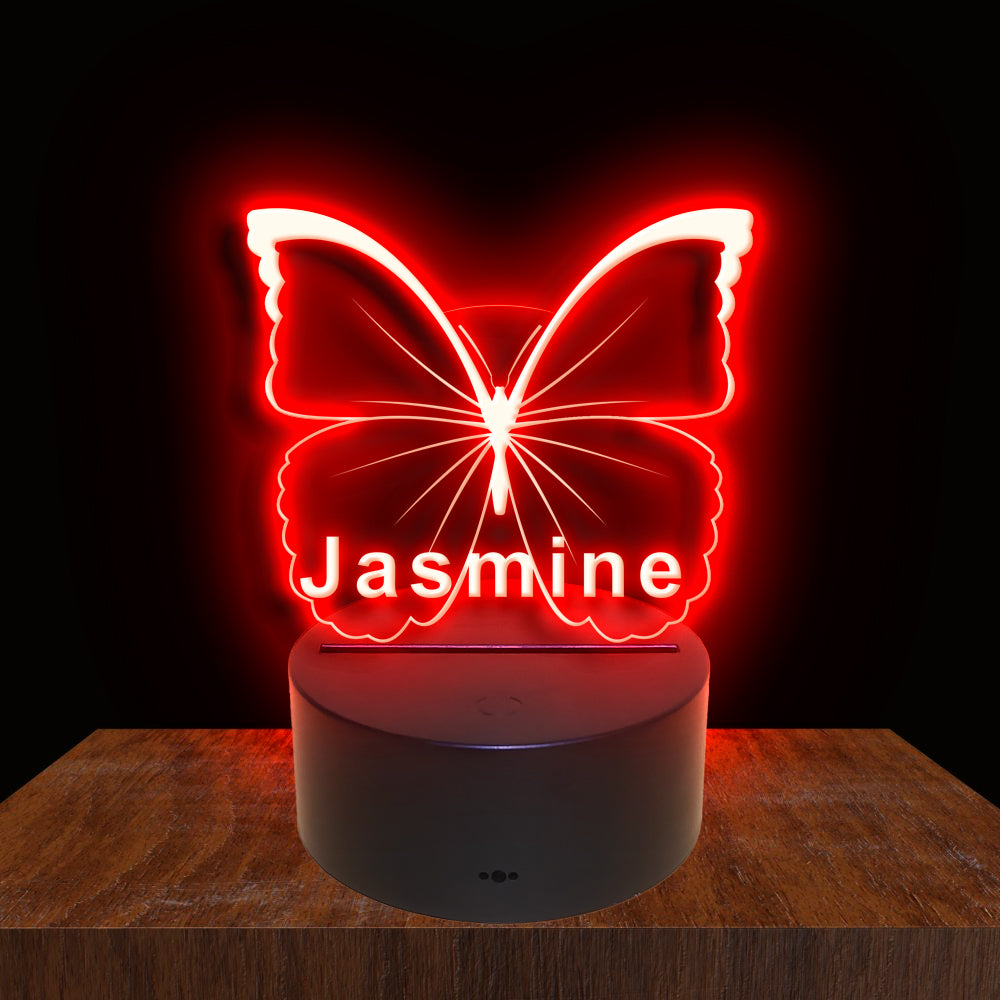 275020 Butterfly Personalized Custom Neon Sign Night Light Home Decor Bedroom Child Baby Room Display 16 Color By Remote