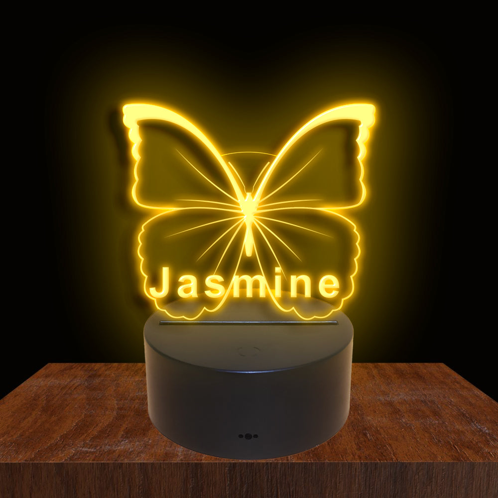 275020 Butterfly Personalized Custom Neon Sign Night Light Home Decor Bedroom Child Baby Room Display 16 Color By Remote