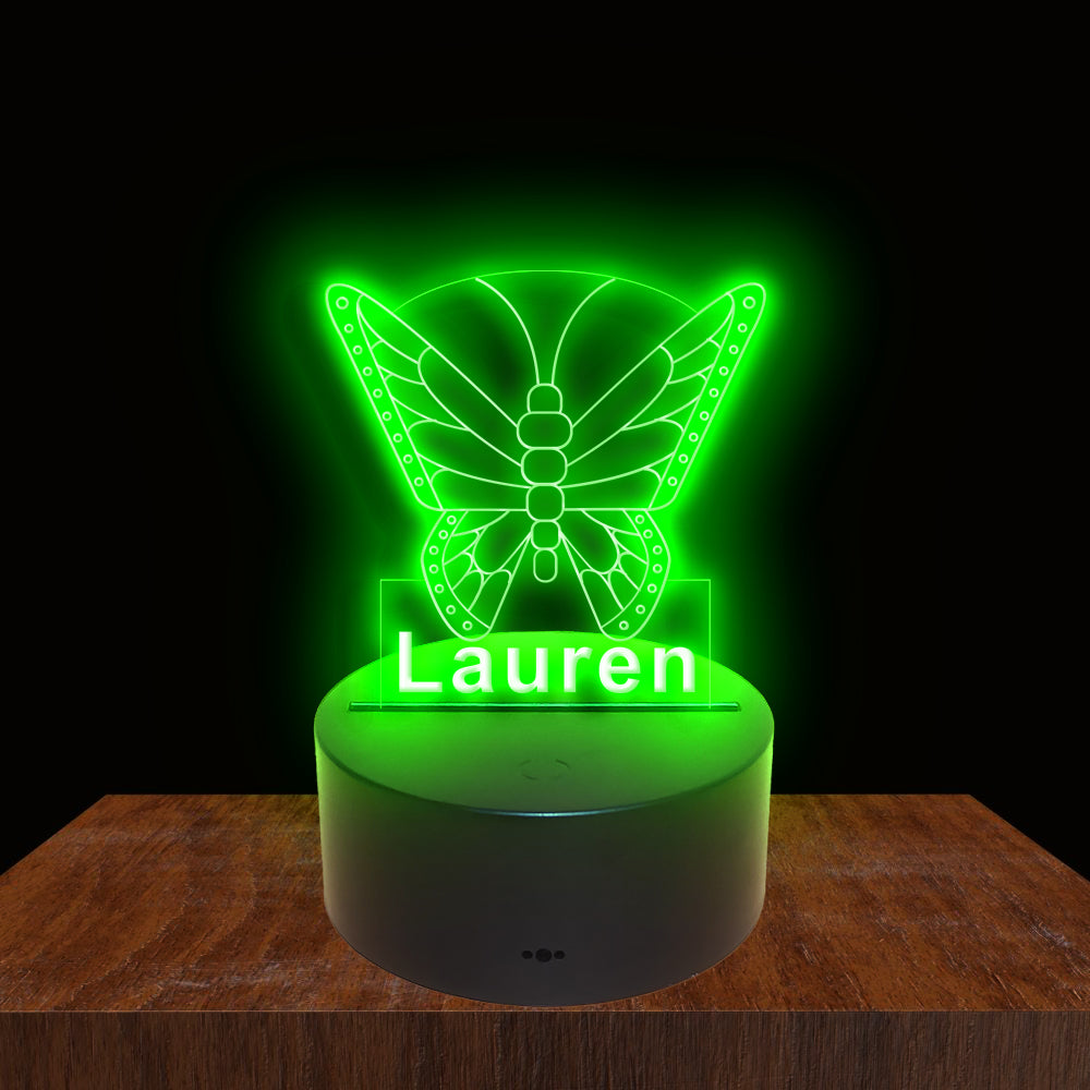 275021 Butterfly Personalized Custom Neon Sign Night Light Home Decor Bedroom Child Baby Room Display 16 Color By Remote