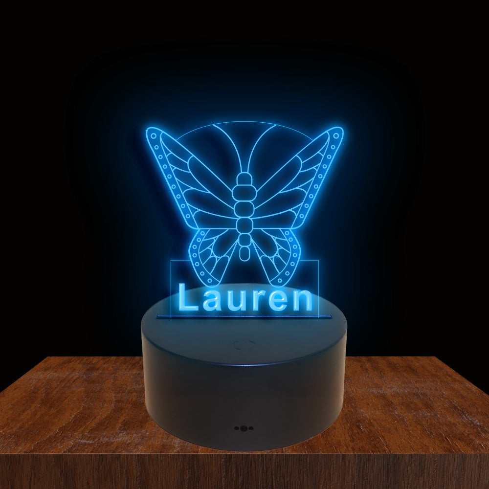 275021 Butterfly Personalized Custom Neon Sign Night Light Home Decor Bedroom Child Baby Room Display 16 Color By Remote