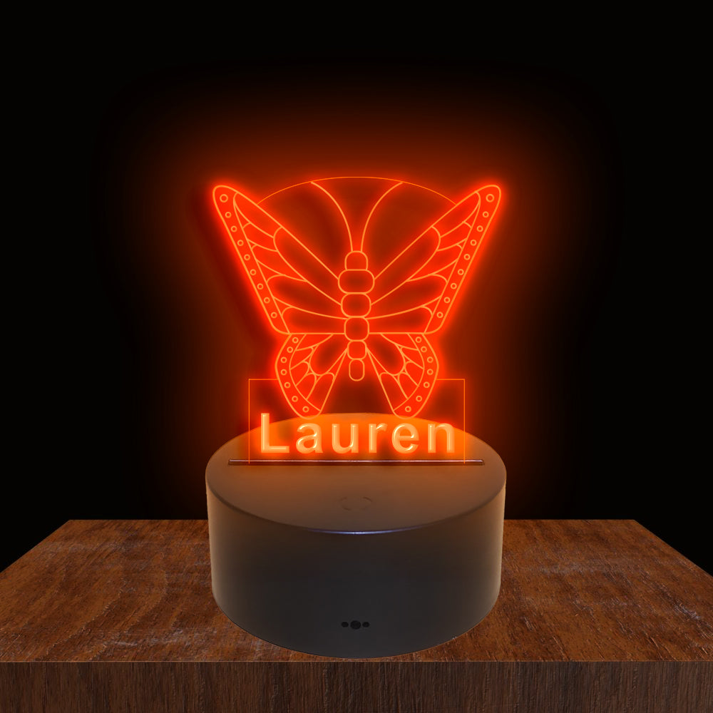 275021 Butterfly Personalized Custom Neon Sign Night Light Home Decor Bedroom Child Baby Room Display 16 Color By Remote