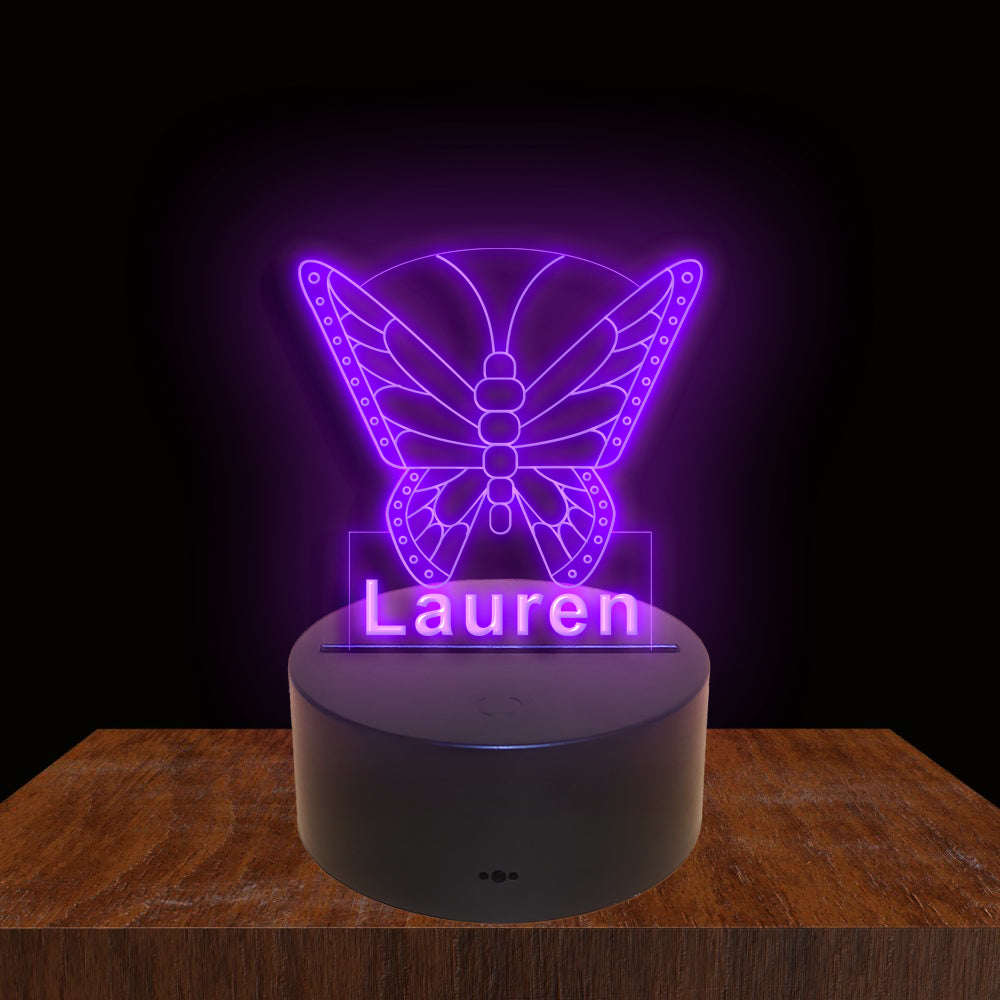 275021 Butterfly Personalized Custom Neon Sign Night Light Home Decor Bedroom Child Baby Room Display 16 Color By Remote