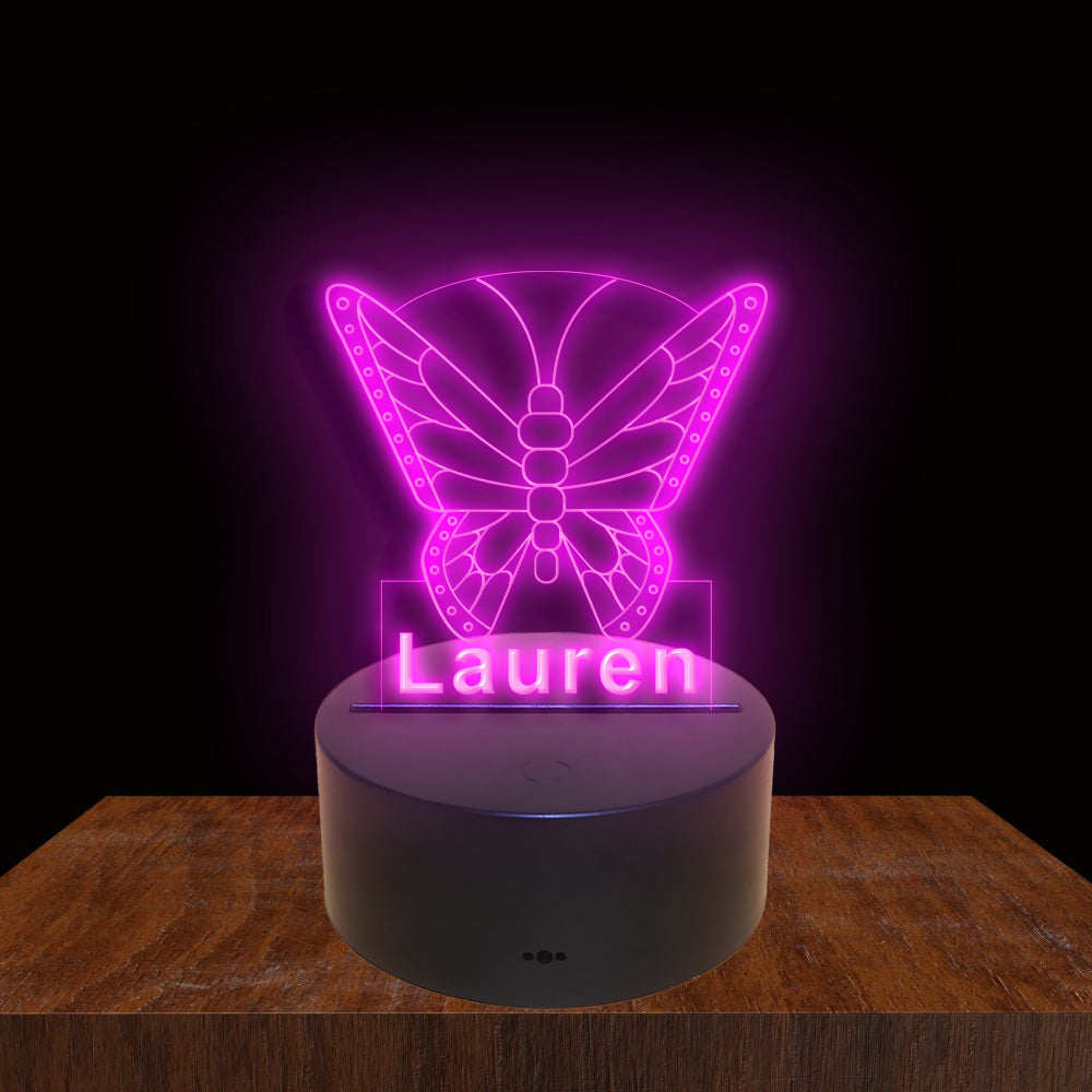 275021 Butterfly Personalized Custom Neon Sign Night Light Home Decor Bedroom Child Baby Room Display 16 Color By Remote