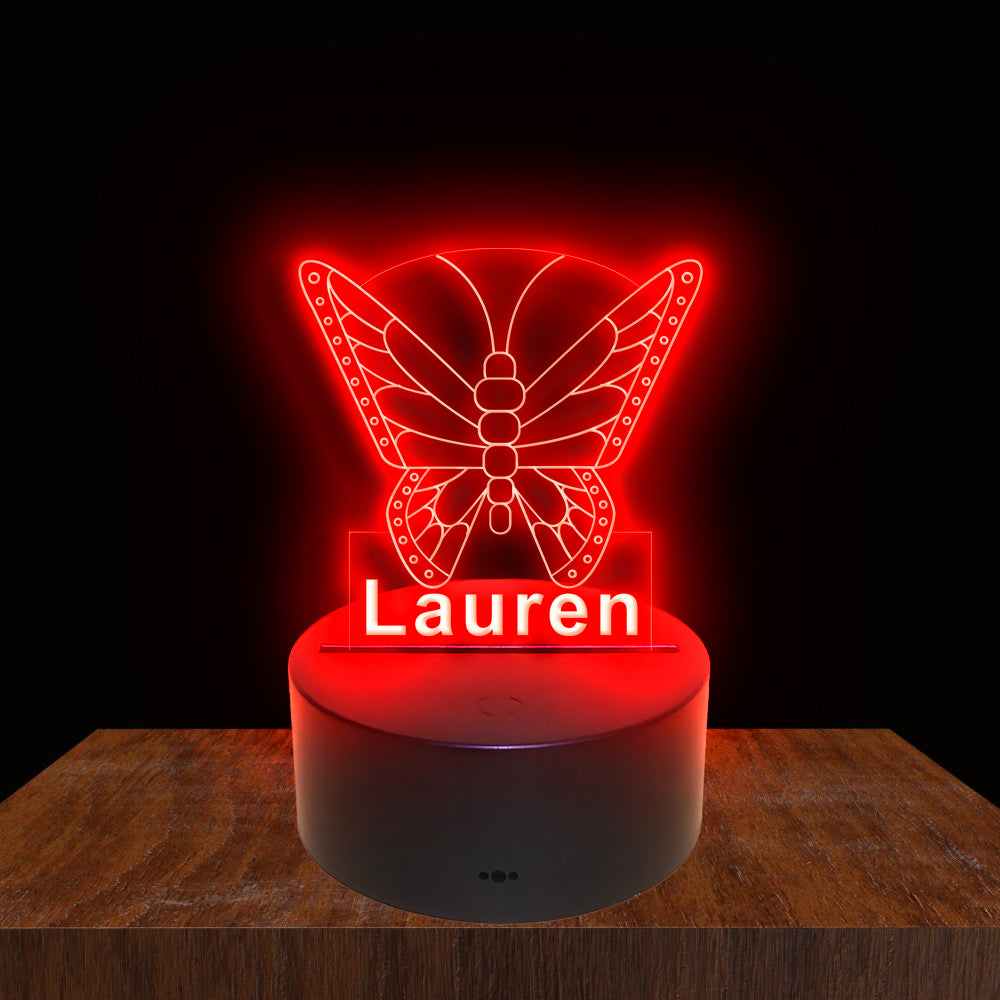 275021 Butterfly Personalized Custom Neon Sign Night Light Home Decor Bedroom Child Baby Room Display 16 Color By Remote