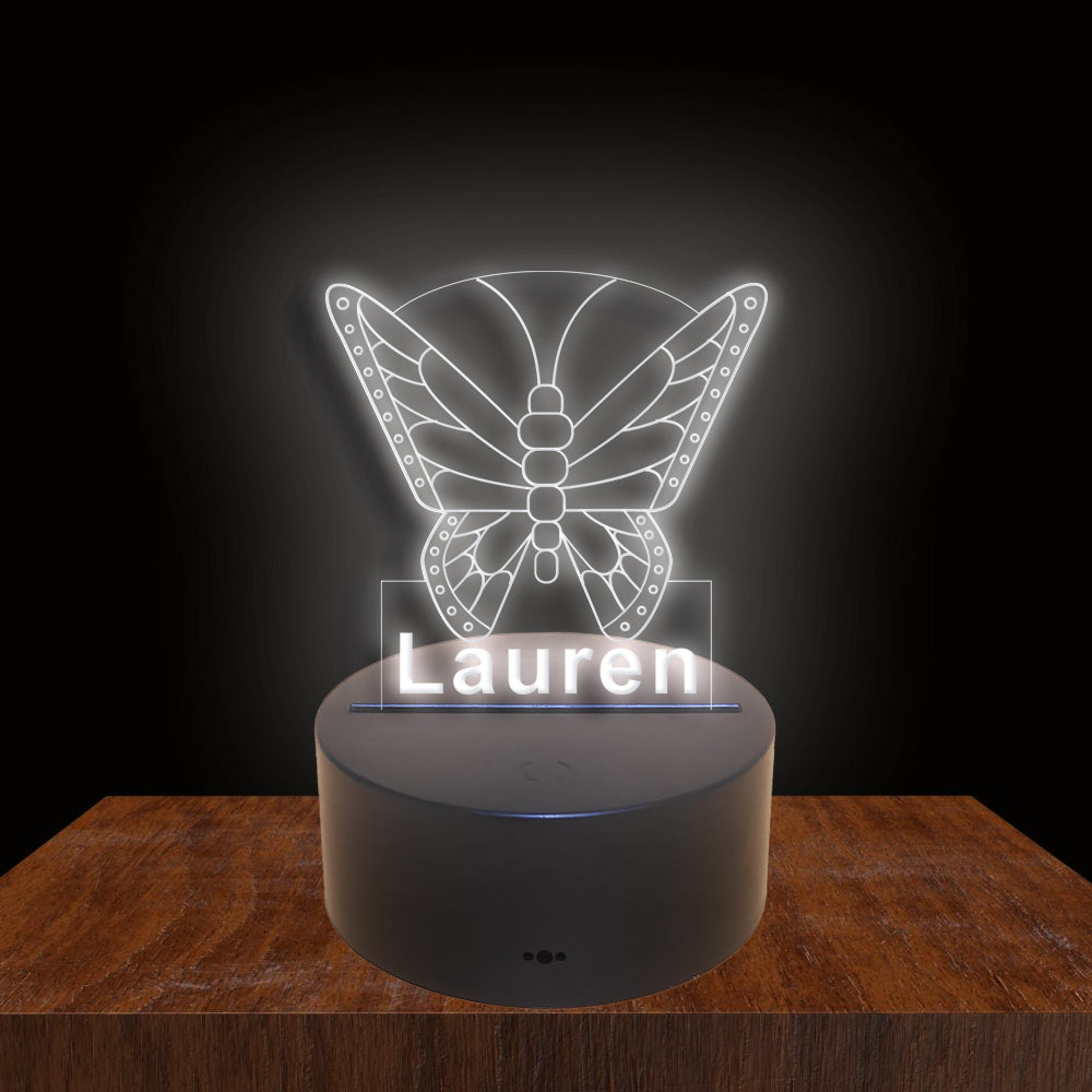 275021 Butterfly Personalized Custom Neon Sign Night Light Home Decor Bedroom Child Baby Room Display 16 Color By Remote