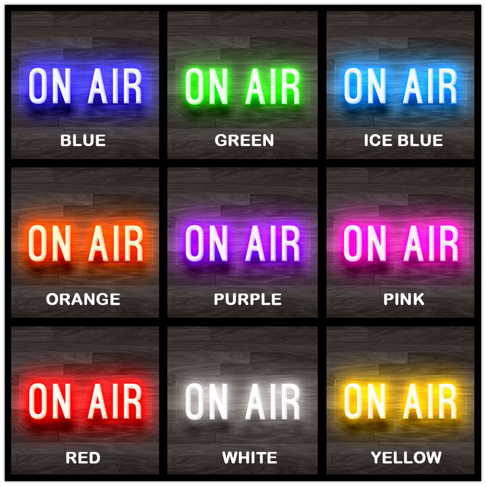 8X0001 On Air Recording Studio Audio Home Decor Display Flexible illuminated Neon Sign