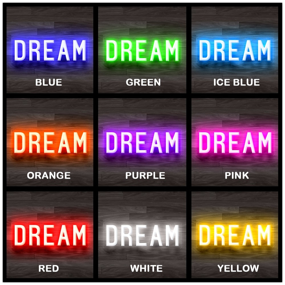 8X0011 Dream Room Man Cave Living Home Decor Display Flexible illuminated Neon Sign