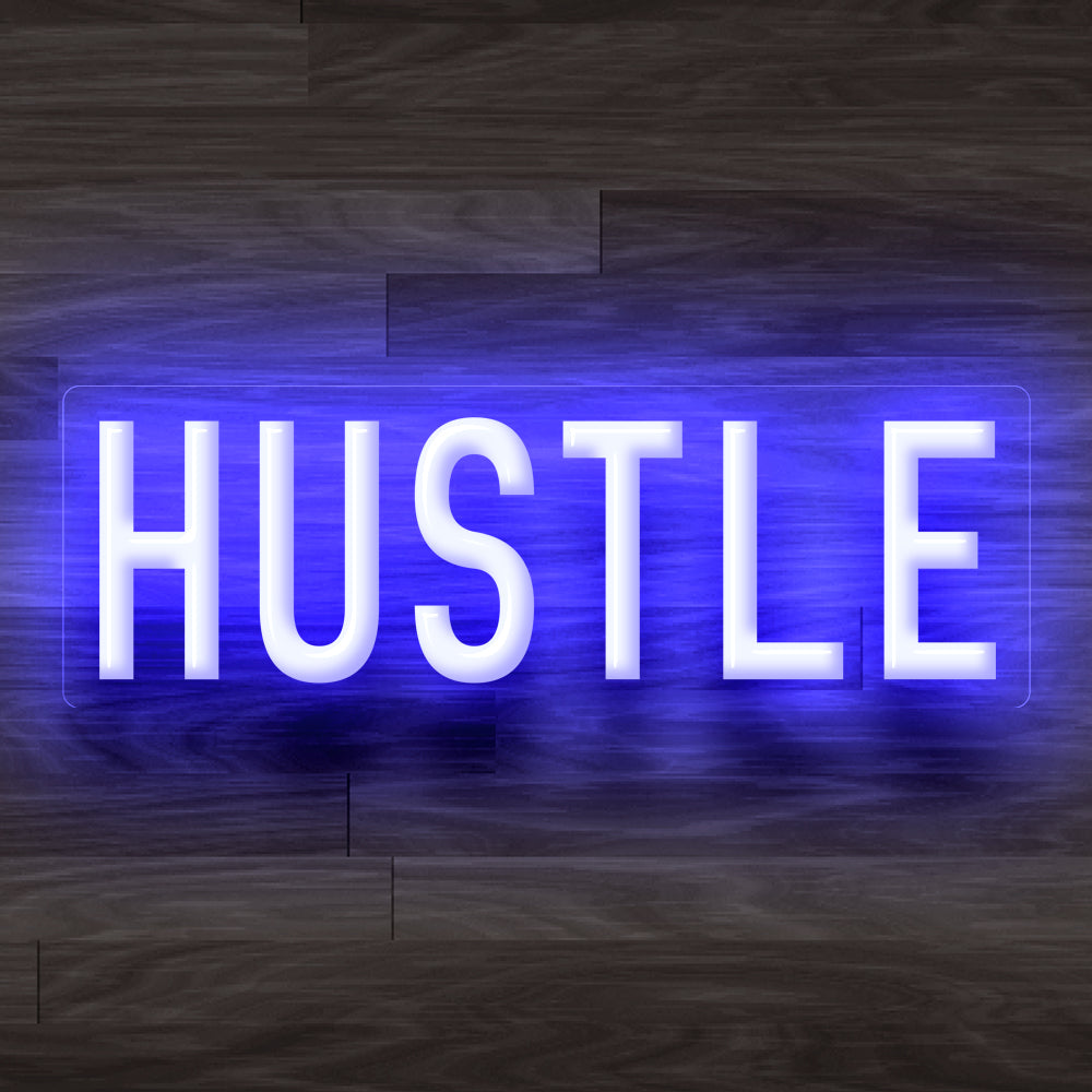8X0017 Hustle Living Bed Room Man Cave Home Decor Display Flexible illuminated Neon Sign