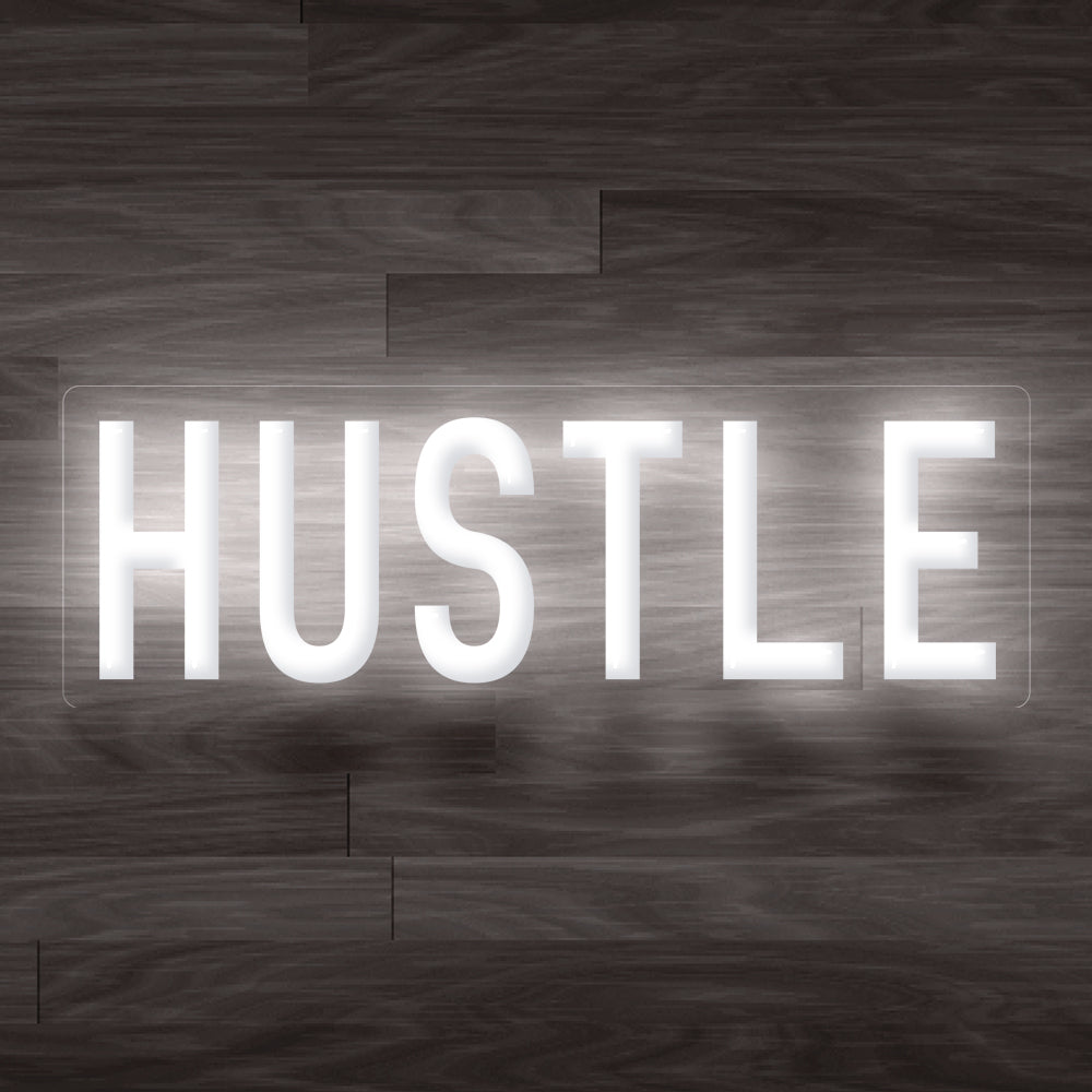 8X0017 Hustle Living Bed Room Man Cave Home Decor Display Flexible illuminated Neon Sign