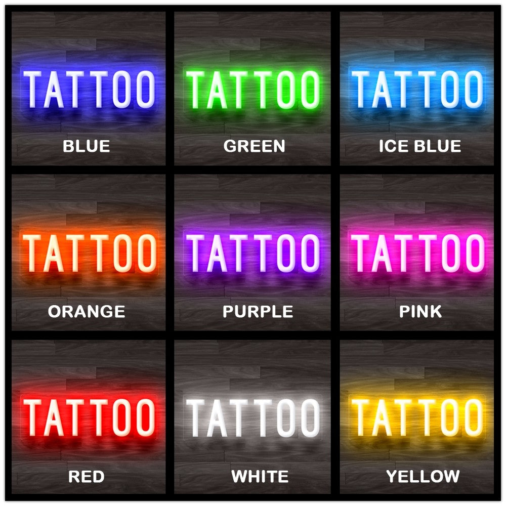 8X0018 Tattoo Salon Shop Decor Display Flexible illuminated Neon Sign