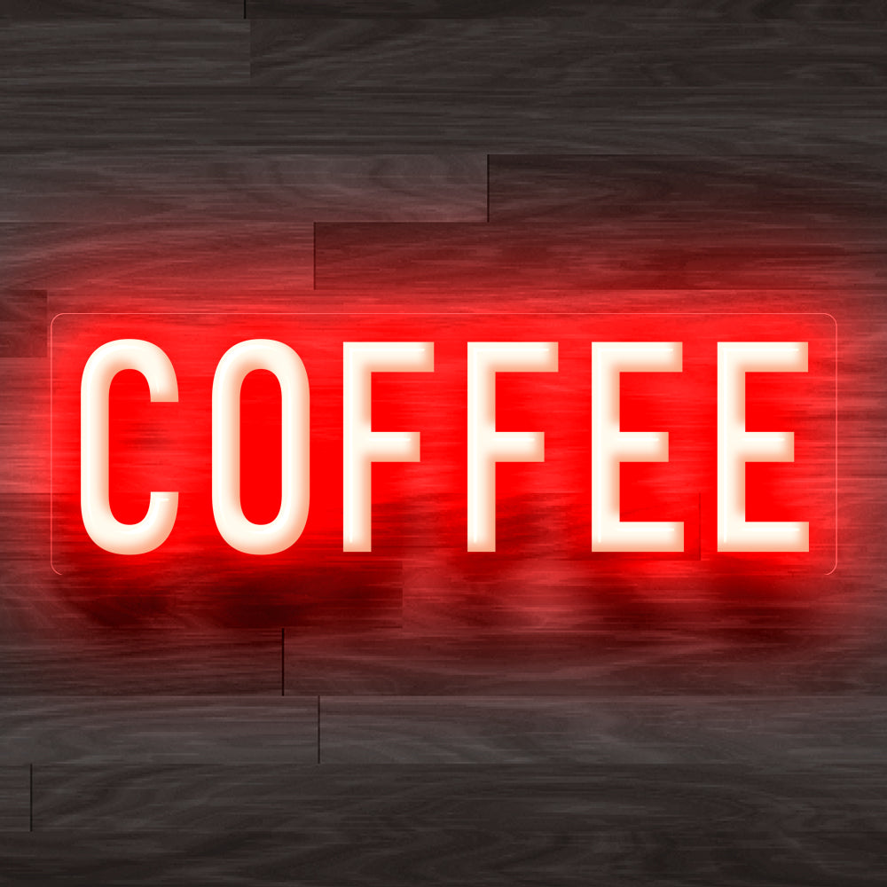 8X0019 Coffee Cafe Shop Open Home Decor Display Flexible illuminated Neon Sign