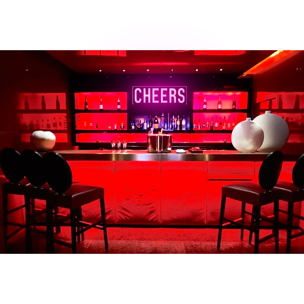 8X0020 Cheers Living Room Man Cave Home Decor Display Flexible illuminated Neon Sign