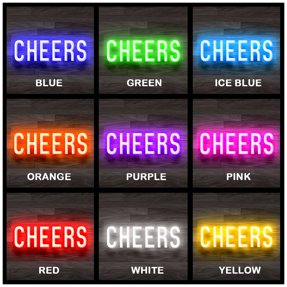 8X0020 Cheers Living Room Man Cave Home Decor Display Flexible illuminated Neon Sign
