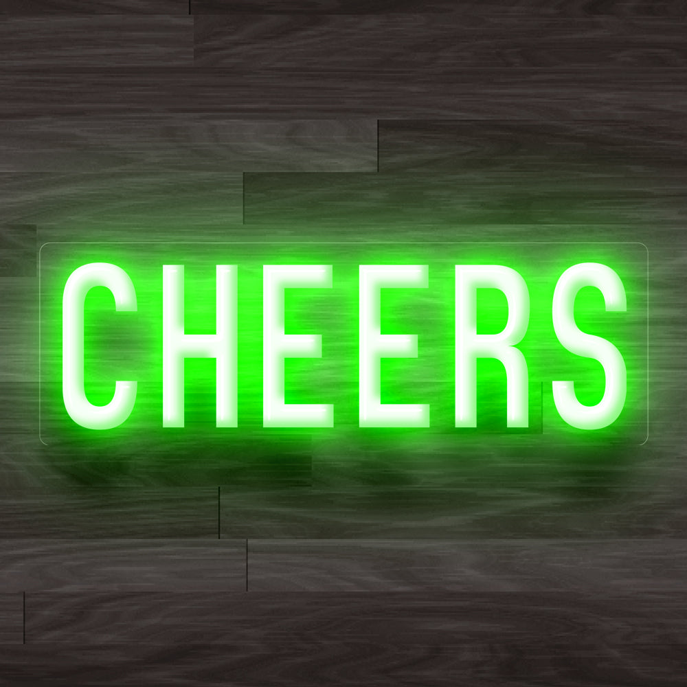 8X0020 Cheers Living Room Man Cave Home Decor Display Flexible illuminated Neon Sign