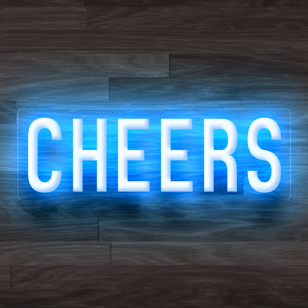 8X0020 Cheers Living Room Man Cave Home Decor Display Flexible illuminated Neon Sign