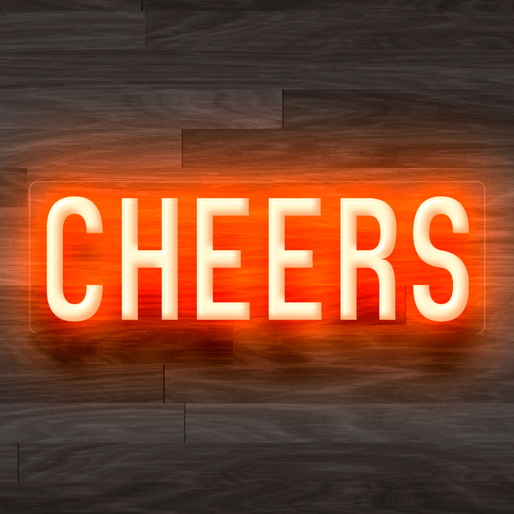 8X0020 Cheers Living Room Man Cave Home Decor Display Flexible illuminated Neon Sign