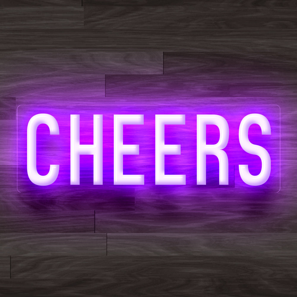 8X0020 Cheers Living Room Man Cave Home Decor Display Flexible illuminated Neon Sign