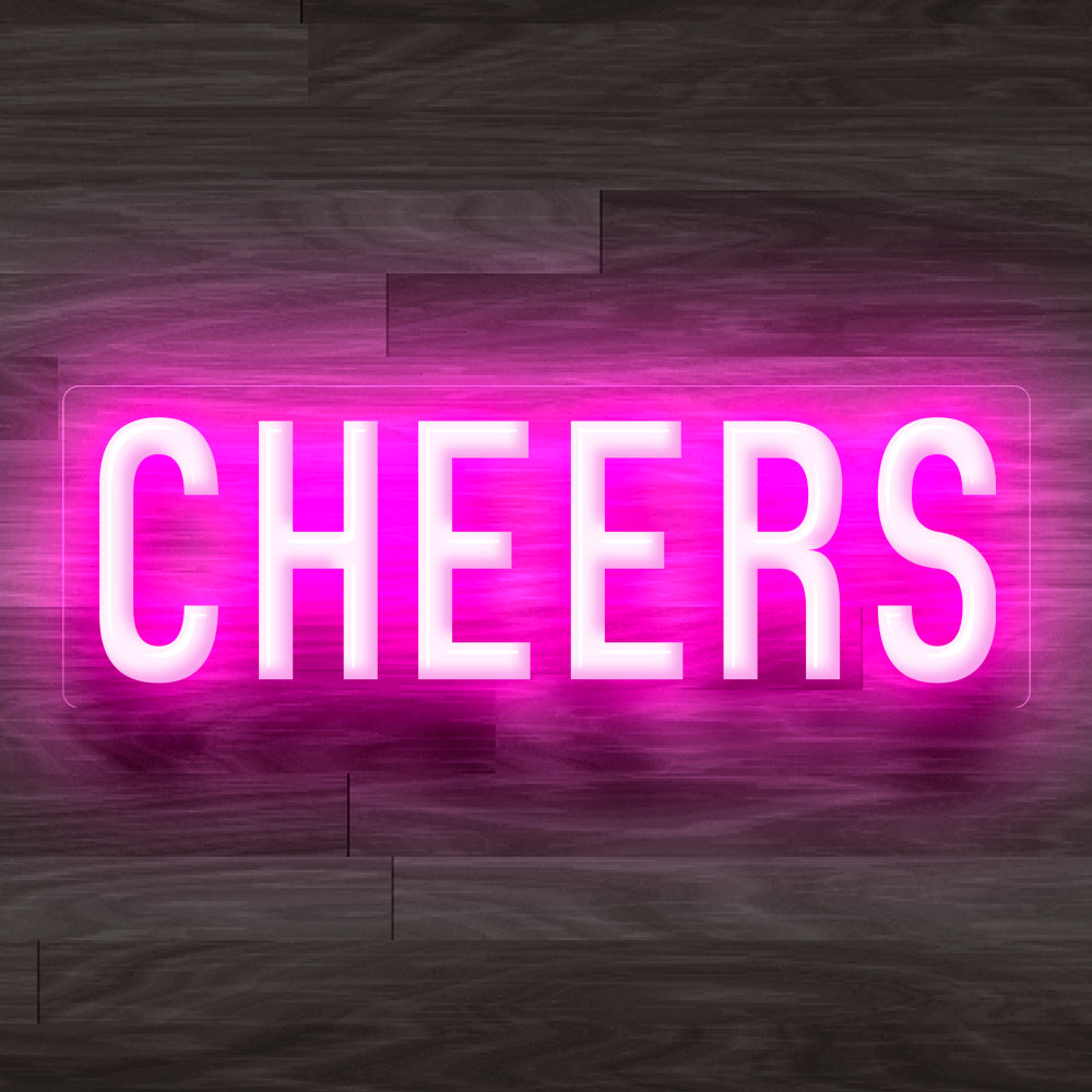 8X0020 Cheers Living Room Man Cave Home Decor Display Flexible illuminated Neon Sign