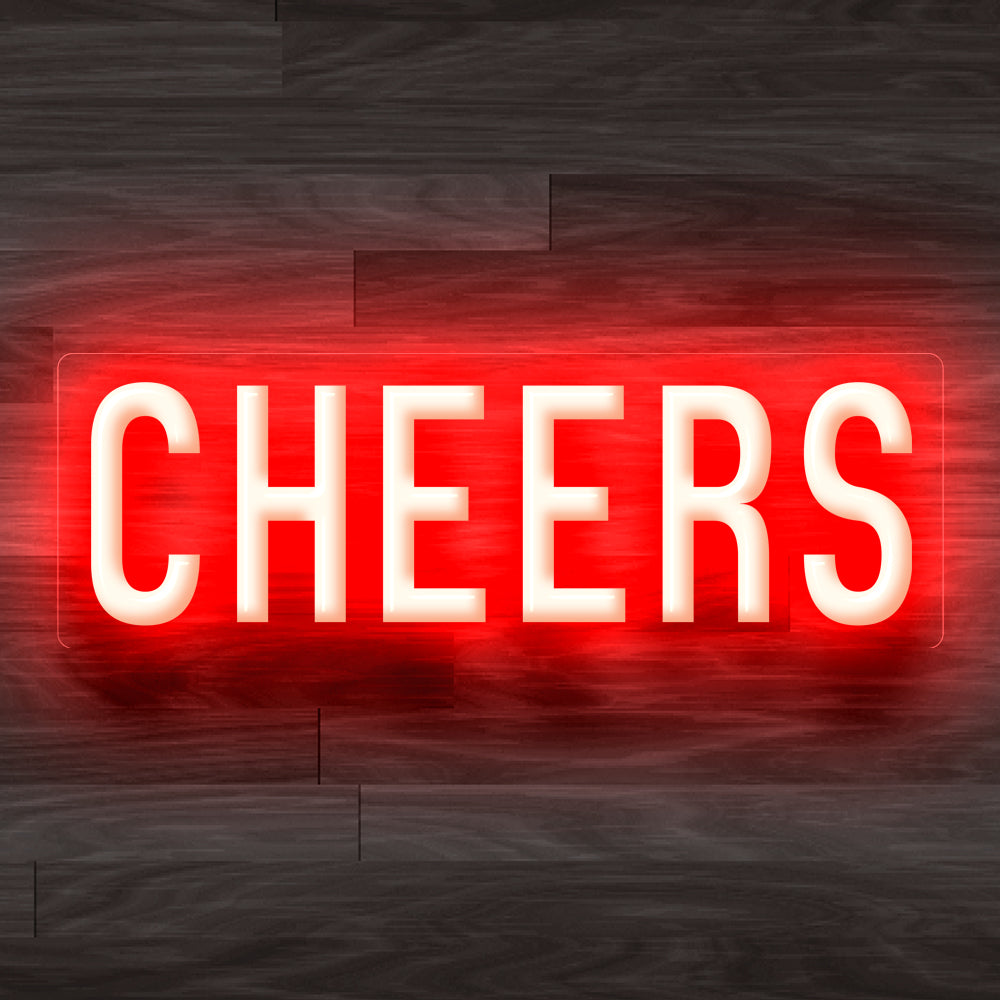 8X0020 Cheers Living Room Man Cave Home Decor Display Flexible illuminated Neon Sign