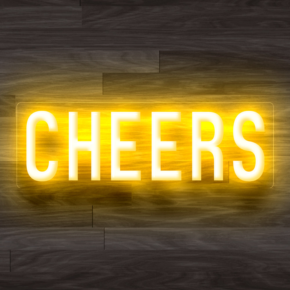 8X0020 Cheers Living Room Man Cave Home Decor Display Flexible illuminated Neon Sign
