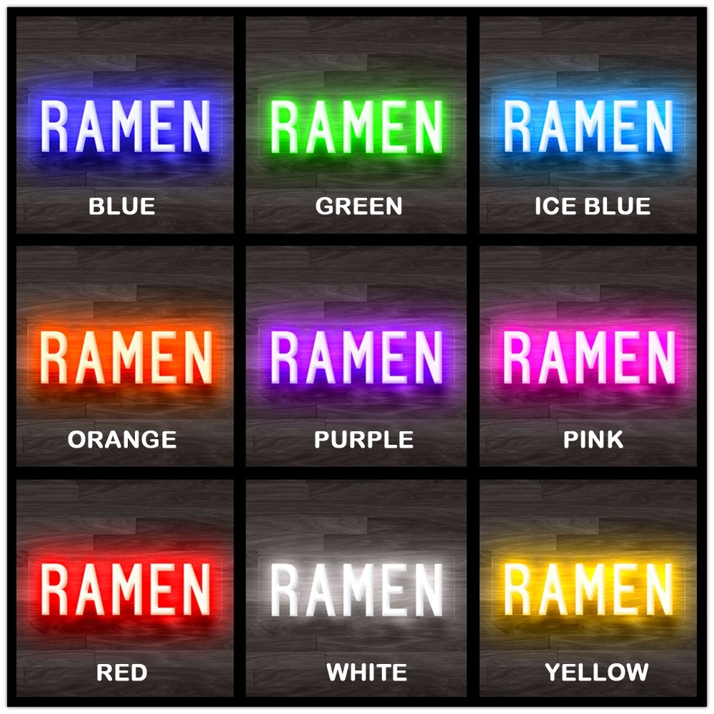 8X0021 Ramen Japanese Restaurant Decor Display Flexible illuminated Custom Neon Sign