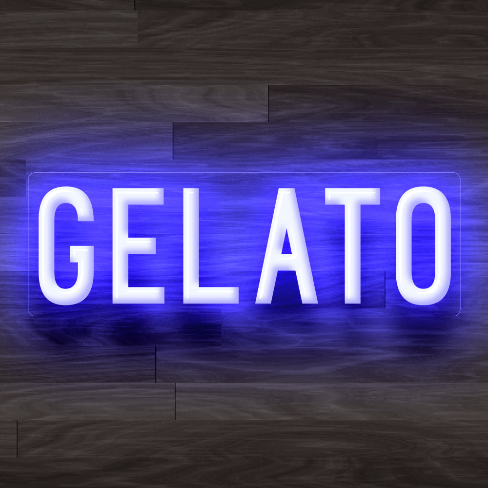 8X0022 Gelato Ice Cream Shop Cafe Decor Display Flexible illuminated Custom Neon Sign