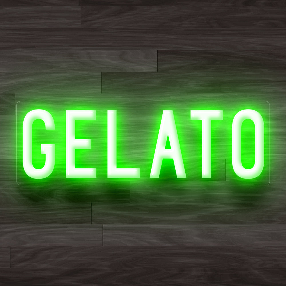 8X0022 Gelato Ice Cream Shop Cafe Decor Display Flexible illuminated Custom Neon Sign