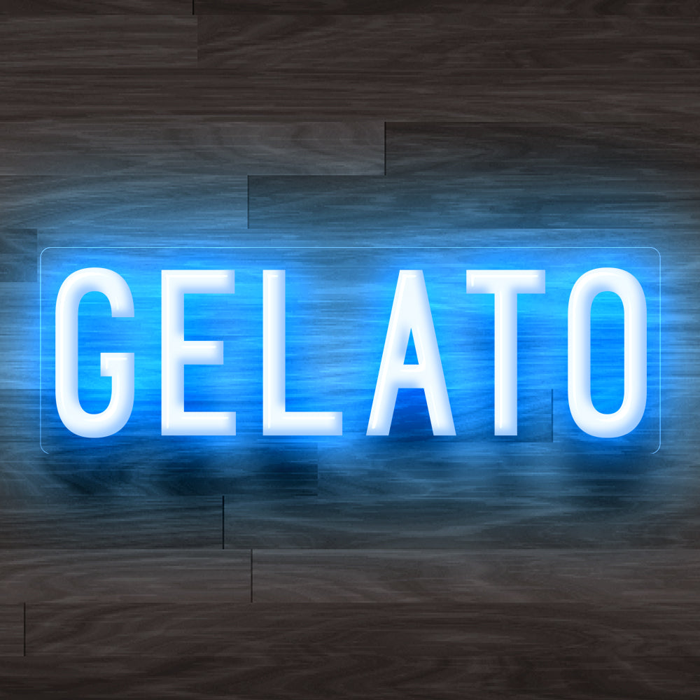 8X0022 Gelato Ice Cream Shop Cafe Decor Display Flexible illuminated Custom Neon Sign
