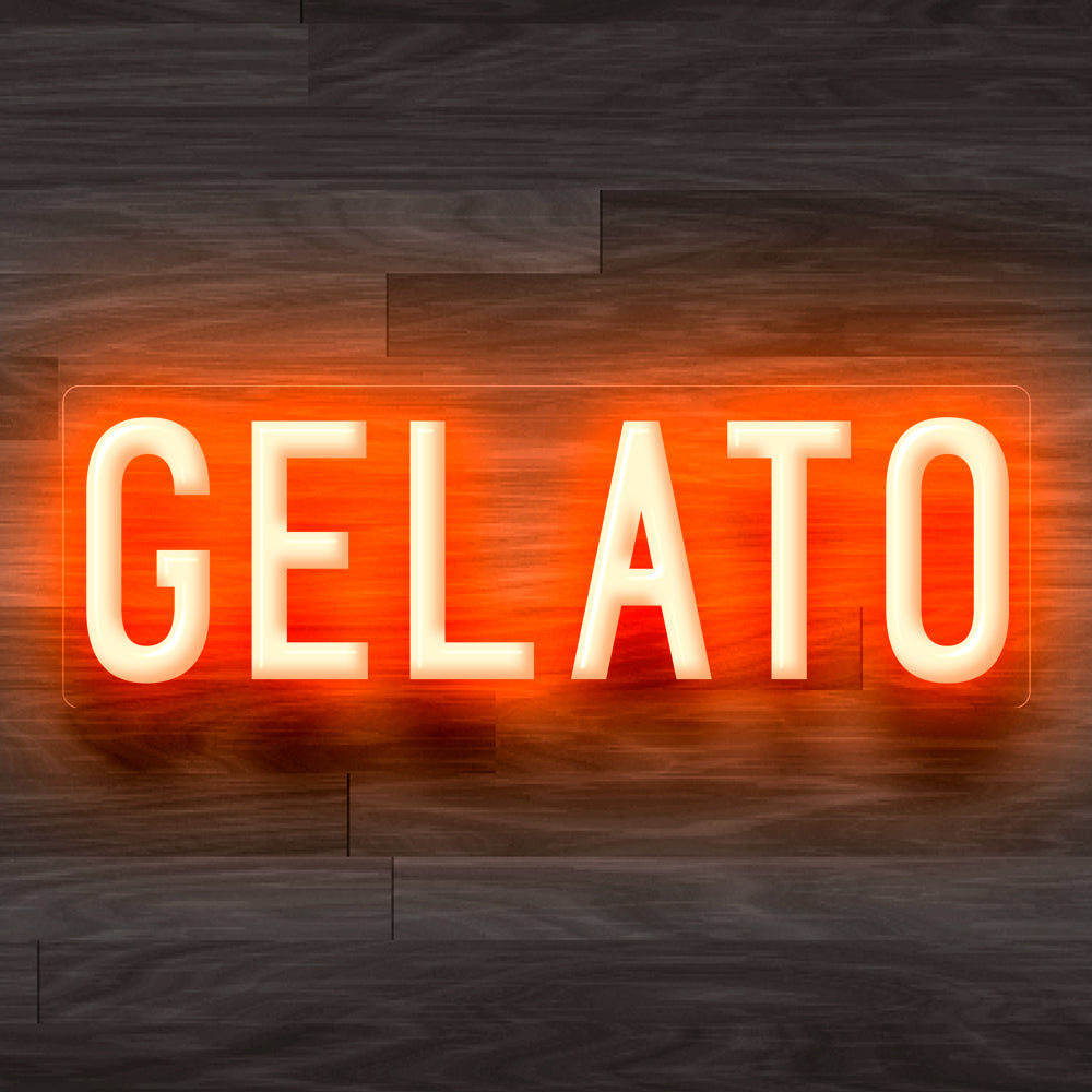 8X0022 Gelato Ice Cream Shop Cafe Decor Display Flexible illuminated Custom Neon Sign