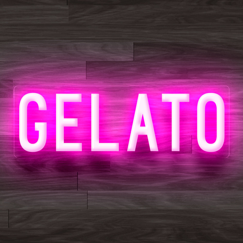 8X0022 Gelato Ice Cream Shop Cafe Decor Display Flexible illuminated Custom Neon Sign