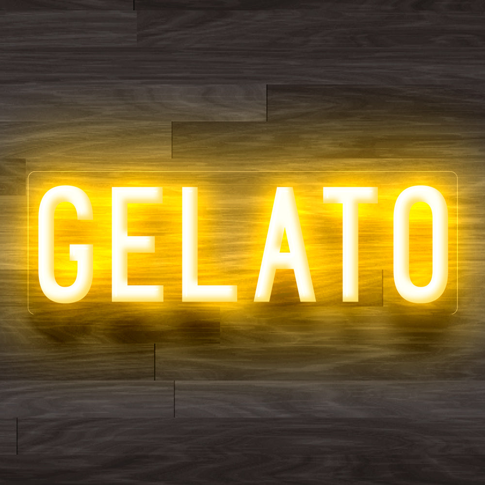 8X0022 Gelato Ice Cream Shop Cafe Decor Display Flexible illuminated Custom Neon Sign