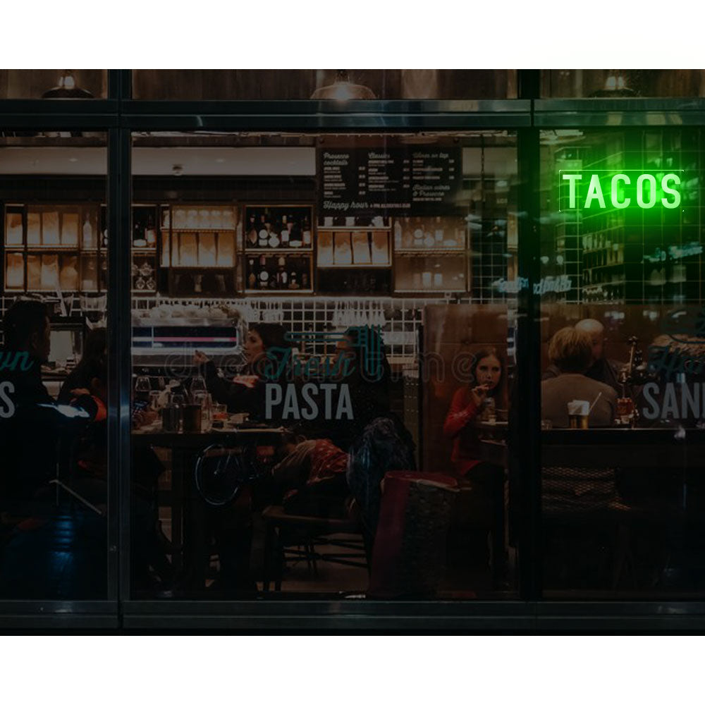 8X0023 Mexican Tacos Shop Cafe Food Decor Display Flexible illuminated Custom Neon Sign