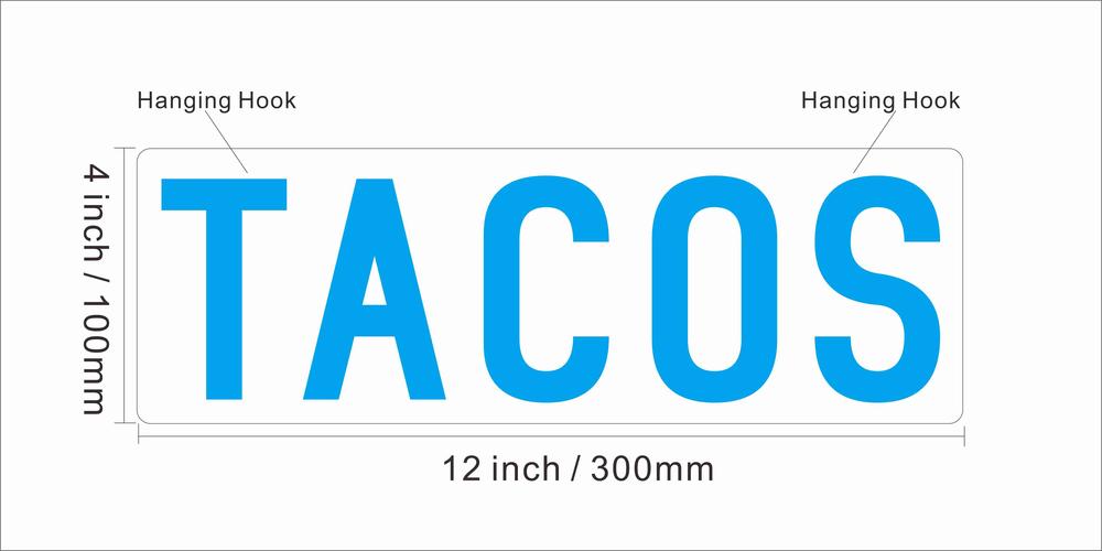 8X0023 Mexican Tacos Shop Cafe Food Decor Display Flexible illuminated Custom Neon Sign