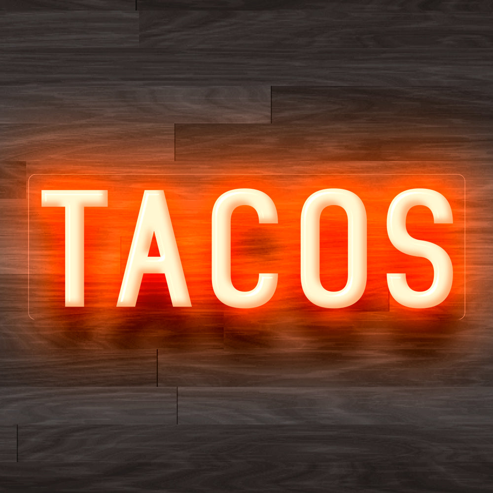 8X0023 Mexican Tacos Shop Cafe Food Decor Display Flexible illuminated Custom Neon Sign
