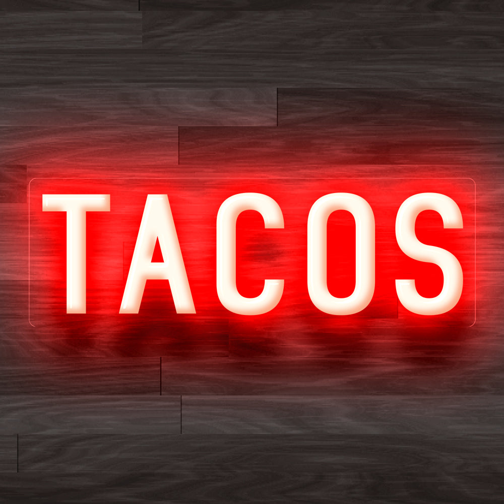 8X0023 Mexican Tacos Shop Cafe Food Decor Display Flexible illuminated Custom Neon Sign