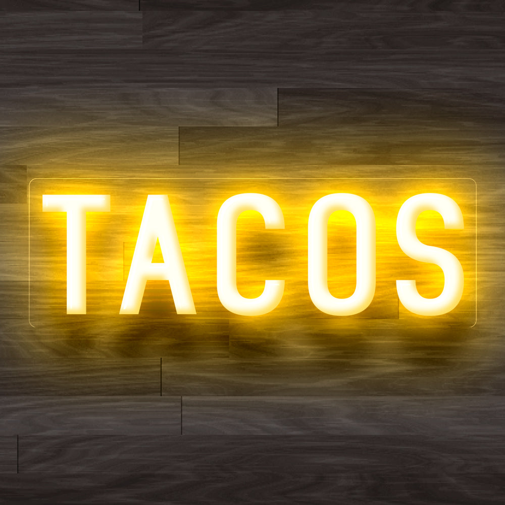 8X0023 Mexican Tacos Shop Cafe Food Decor Display Flexible illuminated Custom Neon Sign
