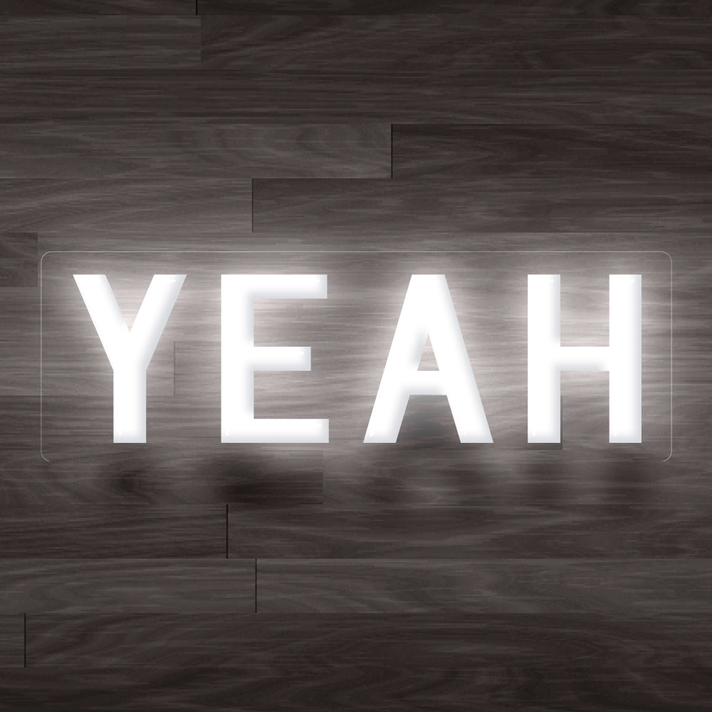 8X0025 YEAH Party Room Game Home Decor Display Flexible illuminated Custom Neon Sign