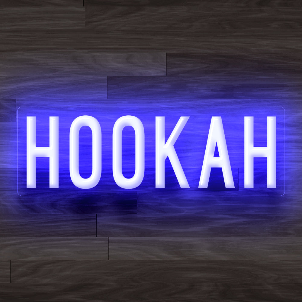8X0026 Hookah Bar Lounge Decor Display Flexible illuminated Custom Neon Sign