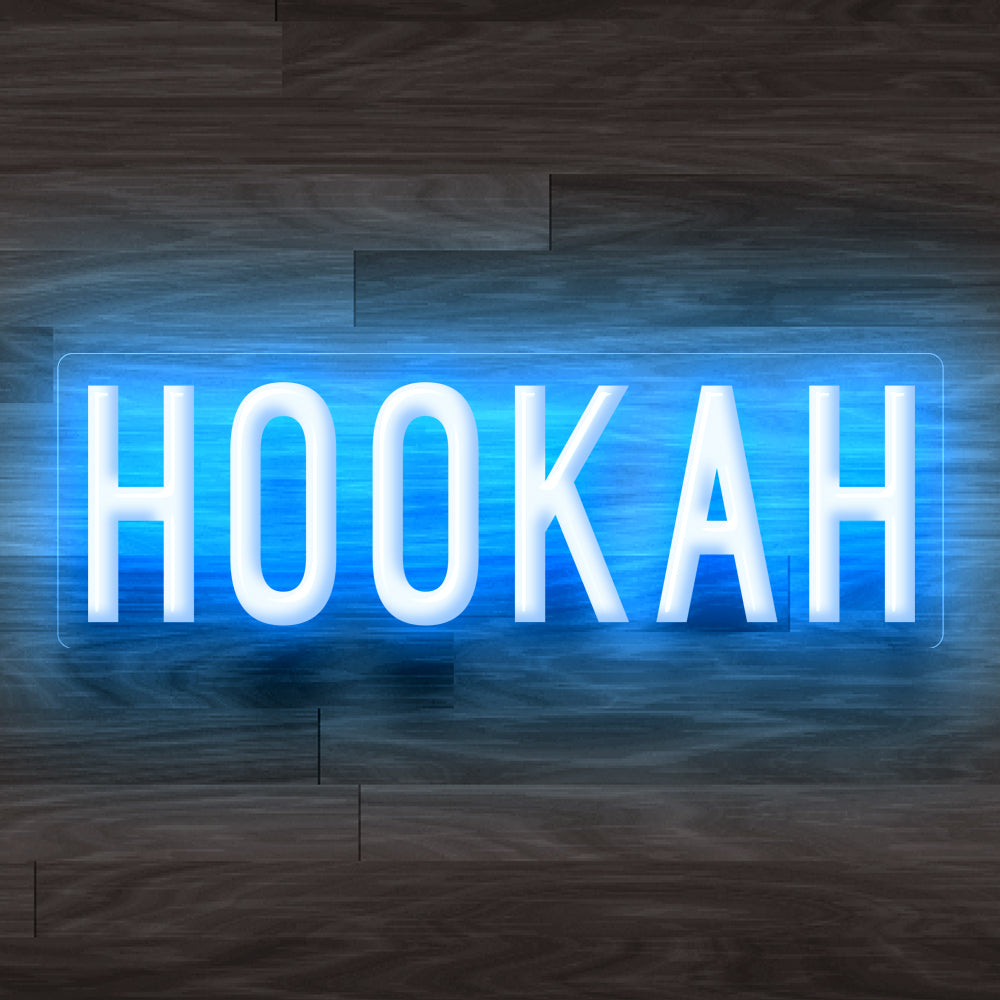 8X0026 Hookah Bar Lounge Decor Display Flexible illuminated Custom Neon Sign