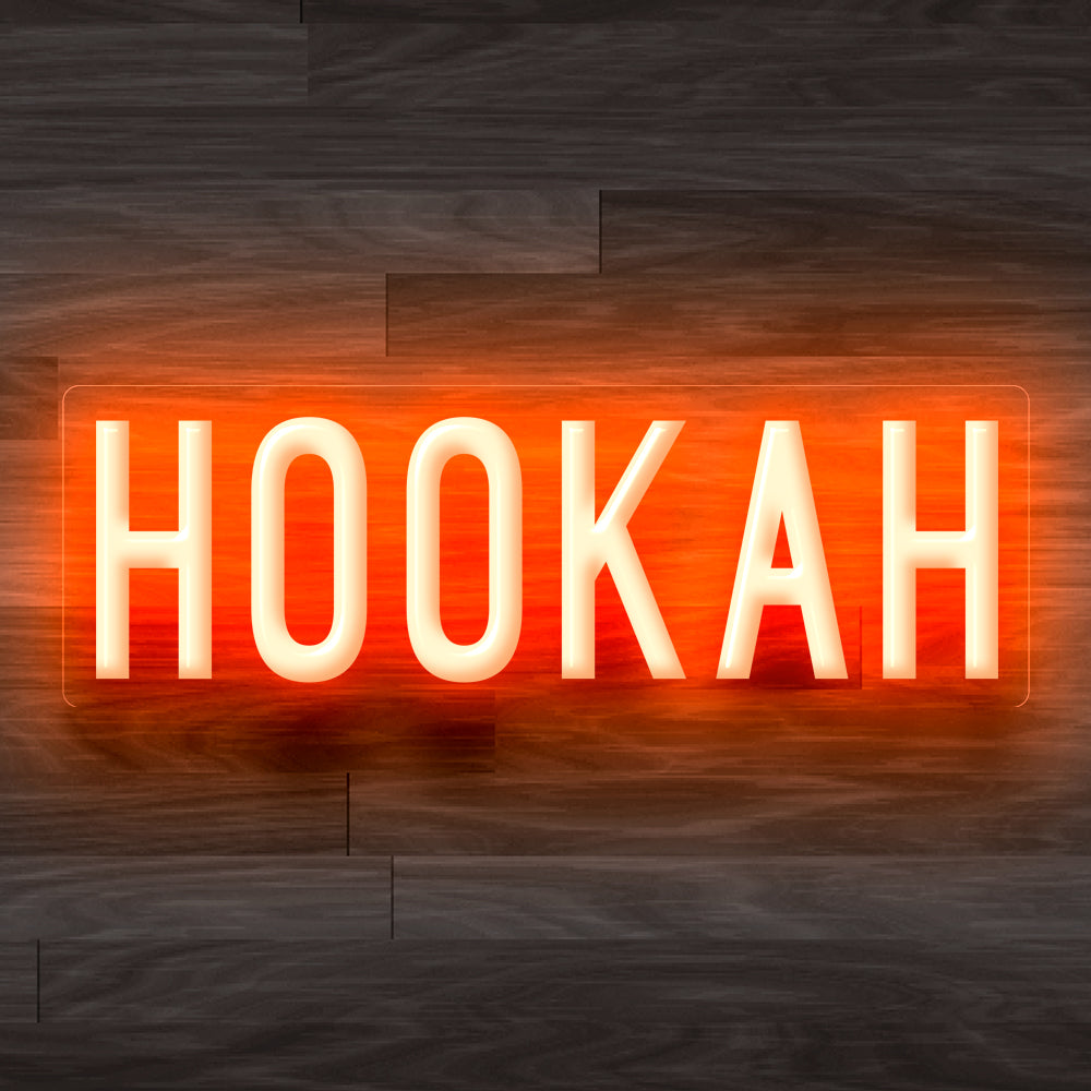 8X0026 Hookah Bar Lounge Decor Display Flexible illuminated Custom Neon Sign