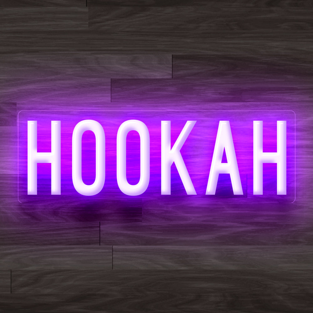 8X0026 Hookah Bar Lounge Decor Display Flexible illuminated Custom Neon Sign